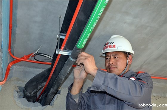 别墅地源热泵支架固定