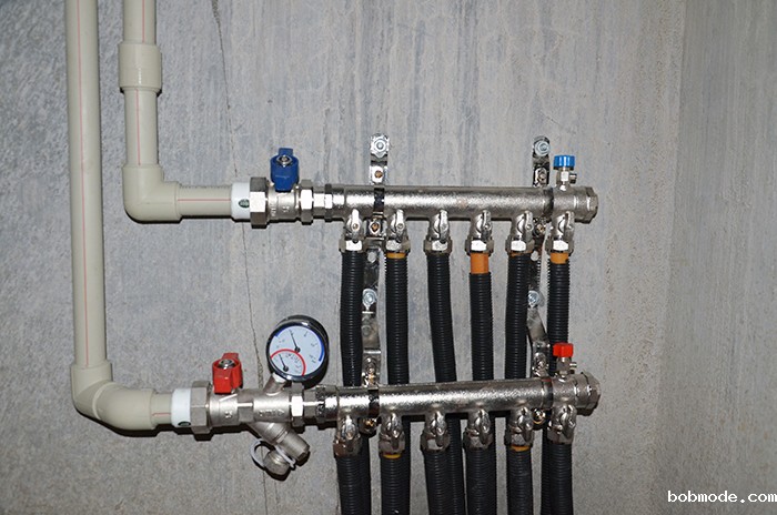 香根四季别墅地源热泵项目地暖安装