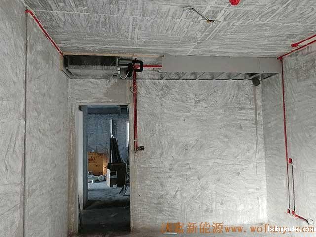 青岛科技大学科翠苑大平层公寓多联机中央空调系统施工——室内机安装整体示意图