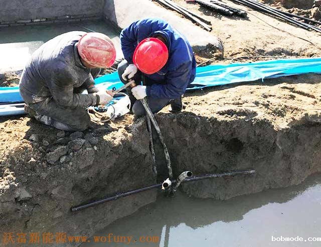 青岛四十八中地源热泵项目施工案例