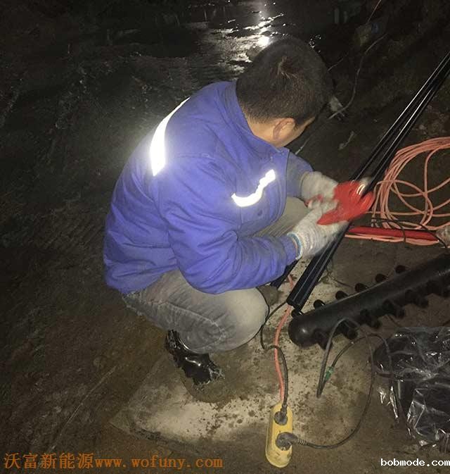 青岛四十八中地源热泵项目施工