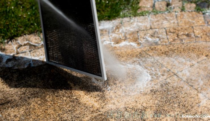 高压水枪清洗风口