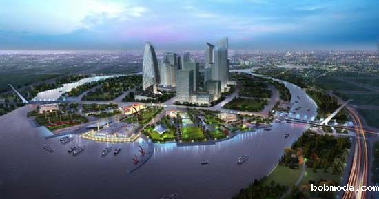 青岛城投国际环保产业园地源热泵/空气源设计方案